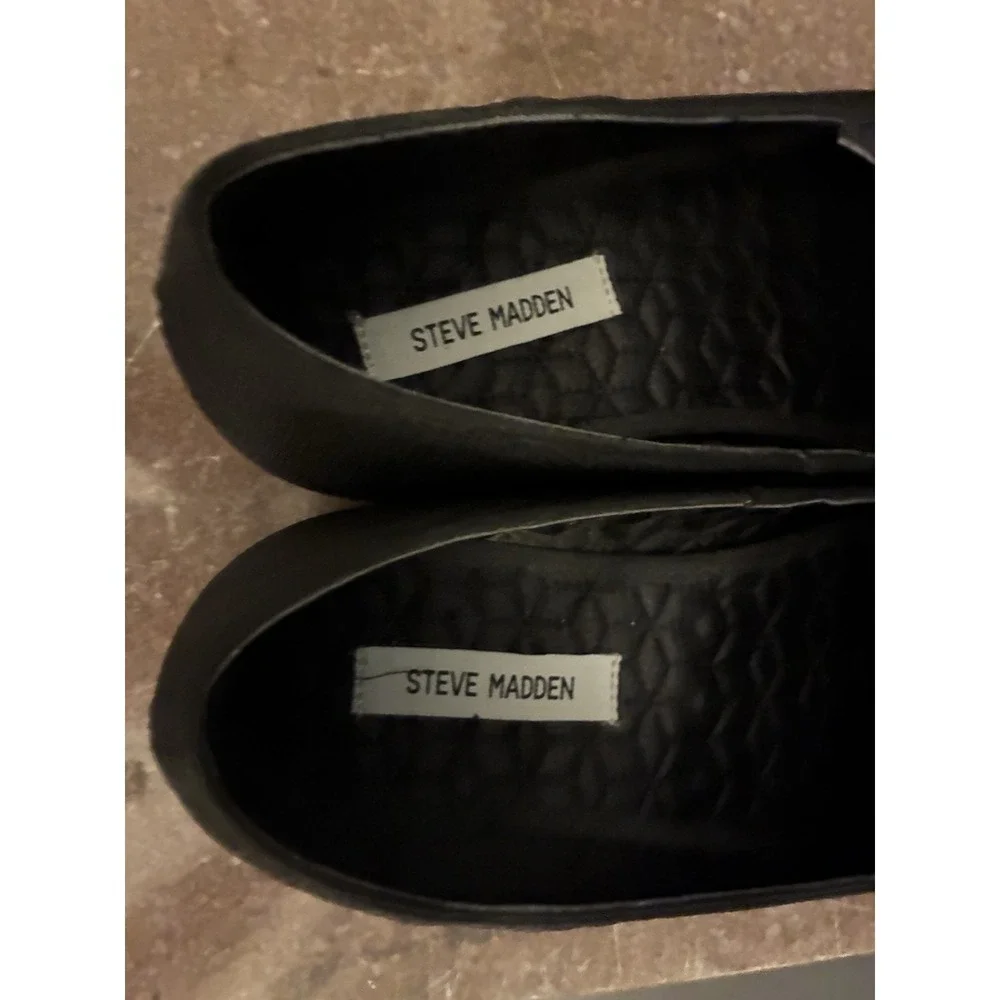 Steve Madden Men's Black Chevron Loafers‎ Size 11